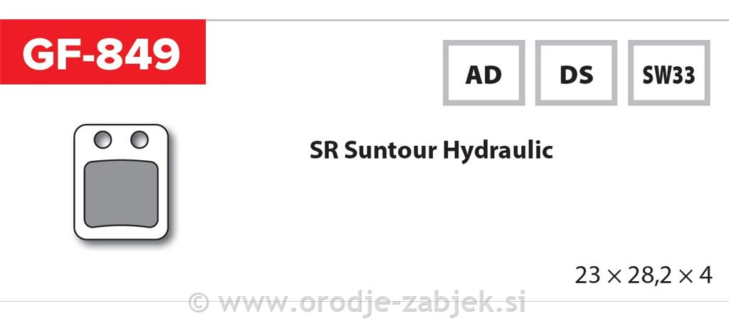 Zavorne ploščice zmes AD GOLDFREN