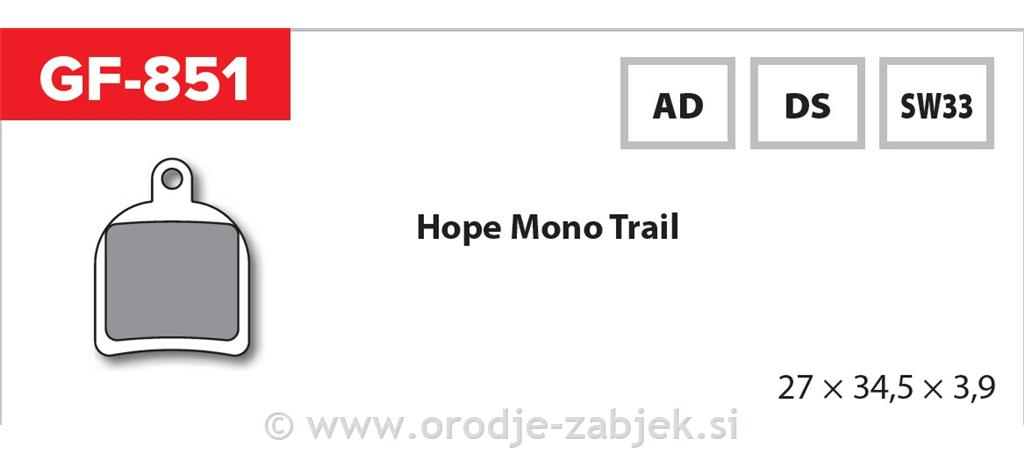 Zavorne ploščice zmes AD GOLDFREN