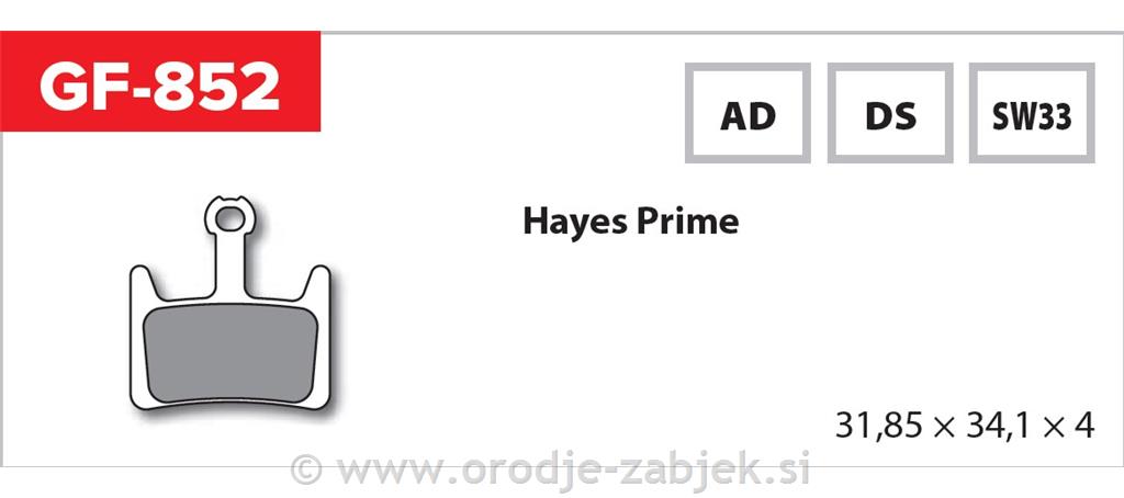 Zavorne ploščice zmes SW33 GOLDFREN
