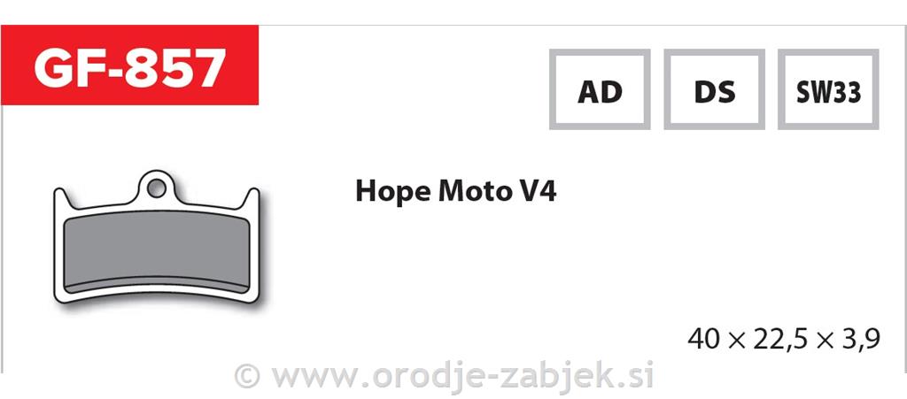 Zavorne ploščice zmes SW33 GOLDFREN
