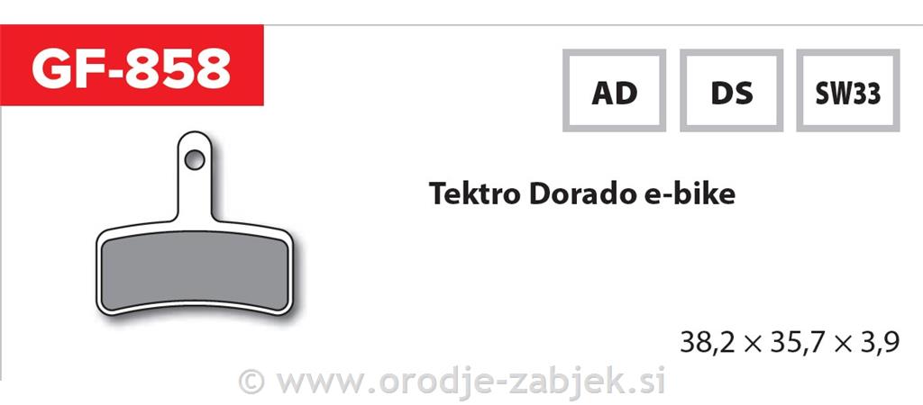 Zavorne ploščice zmes SW33 GOLDFREN