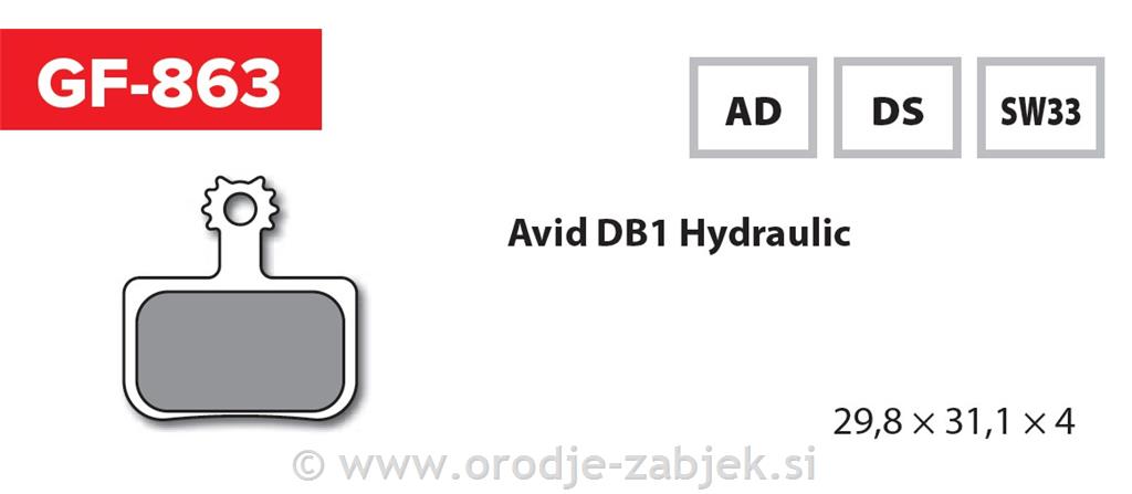 Zavorne ploščice zmes SW33 GOLDFREN