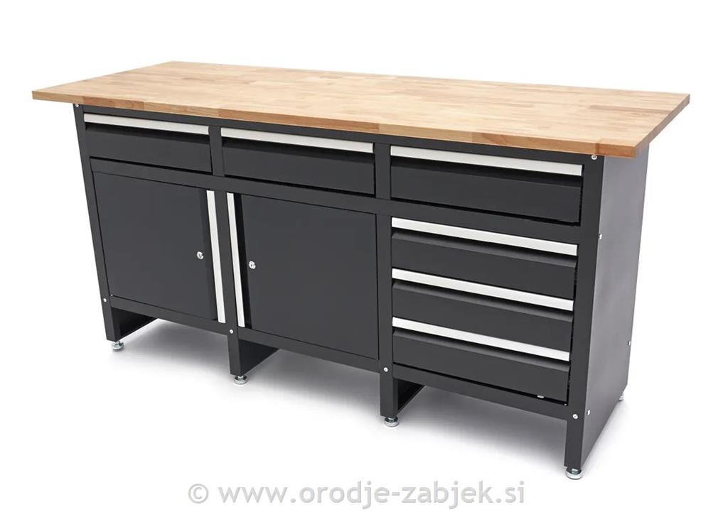 Delovna miza 171 cm z vrati in predali HB