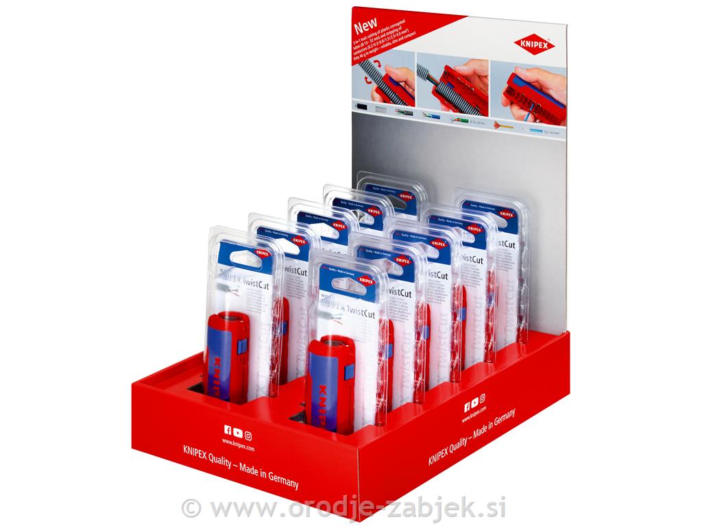 Prodajno stojalo z rezalniki TwistCut 90 22 01 SB KNIPEX