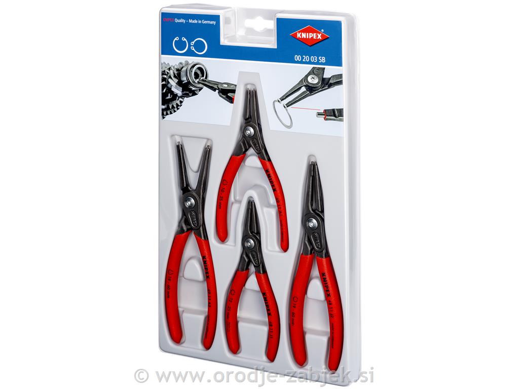 Set klešč za zeger obročke 00 20 03 SB KNIPEX