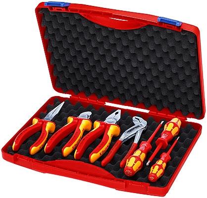 Set električnih klešč in izvijačev 00 21 15 KNIPEX