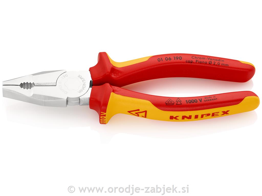 VDE kombinirane klešče 01 06 190 KNIPEX