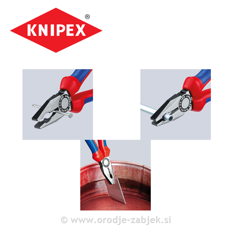 Kombinirane kromirane klešče 03 02 200 KNIPEX