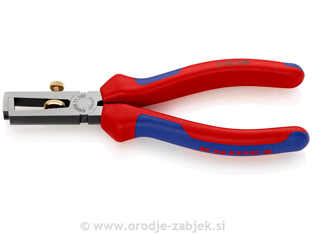 Kromirane klešče za snemanje izolacije 11 02 160 KNIPEX