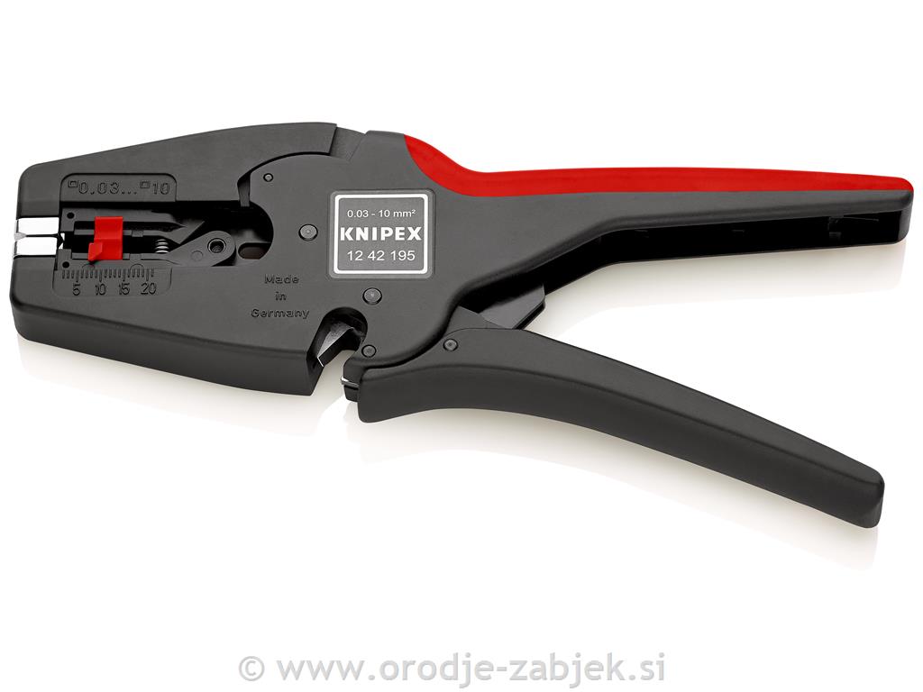 Klešče za snemanje izolacije 10 mm2 12 42 195 KNIPEX