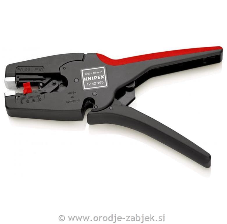 Klešče za snemanje izolacije 10 mm2 12 42 195 KNIPEX