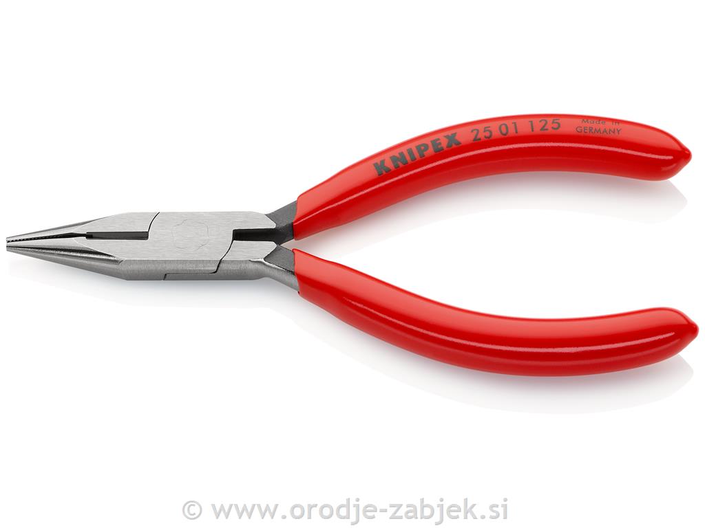 Polokrogle klešče za elektroniko 25 01 125 KNIPEX
