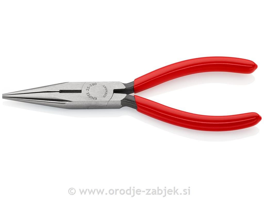 Polokrogle klešče za elektroniko 25 01 160 KNIPEX
