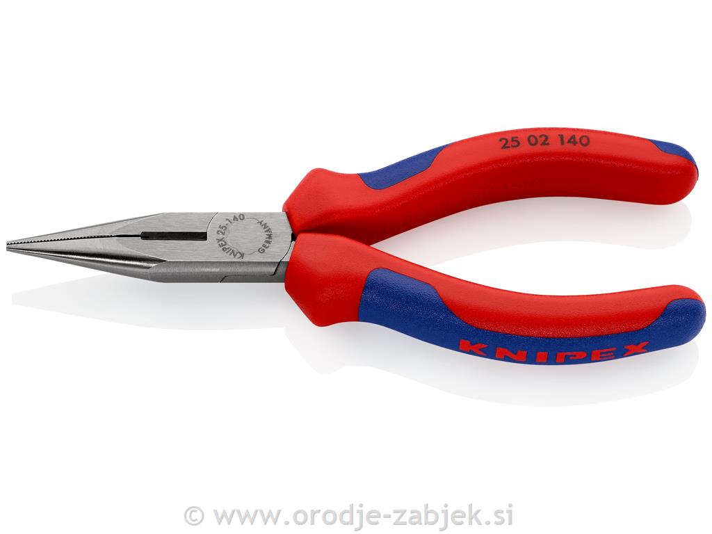 Polokrogle klešče za elektroniko 25 02 140 KNIPEX