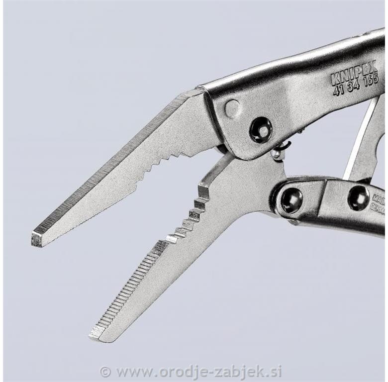 Dolgočeljustne grip klešče 41 34 165 KNIPEX