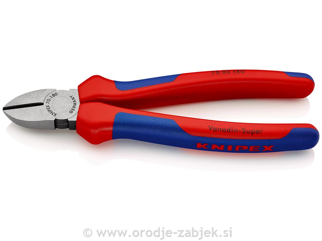 Kromirane stranske ščipalne klešče 70 02 180 KNIPEX