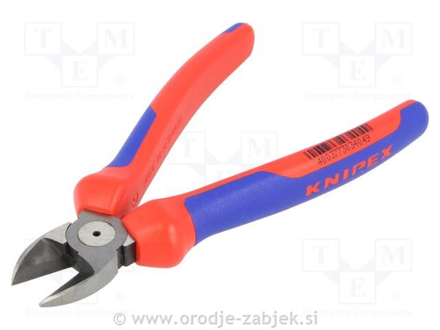 Kromirane stranske ščipalne klešče 70 02 180 KNIPEX