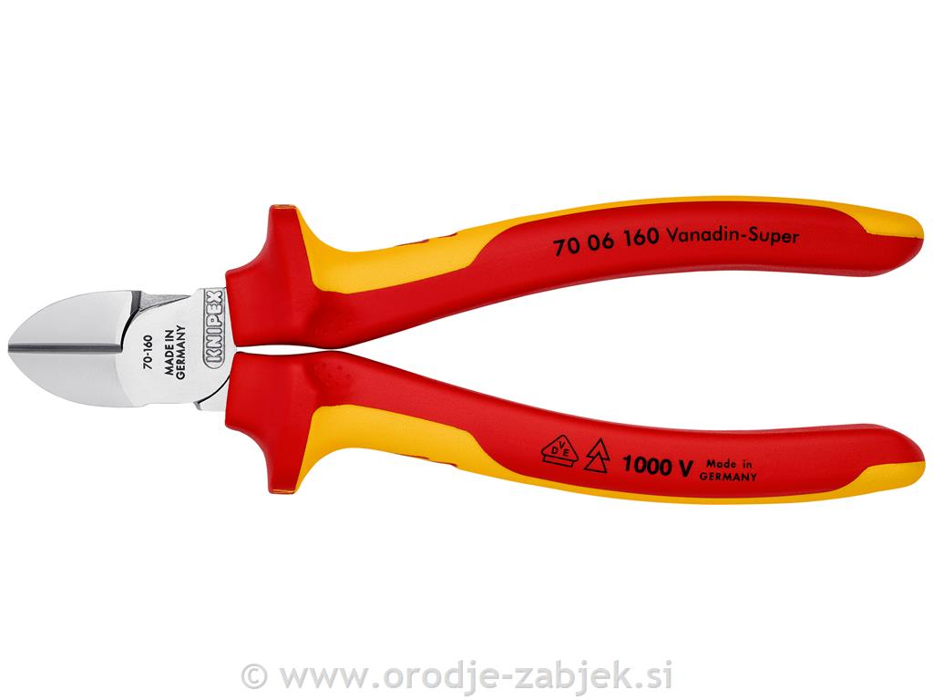 VDE stranske ščipalne klešče 70 06 160 KNIPEX