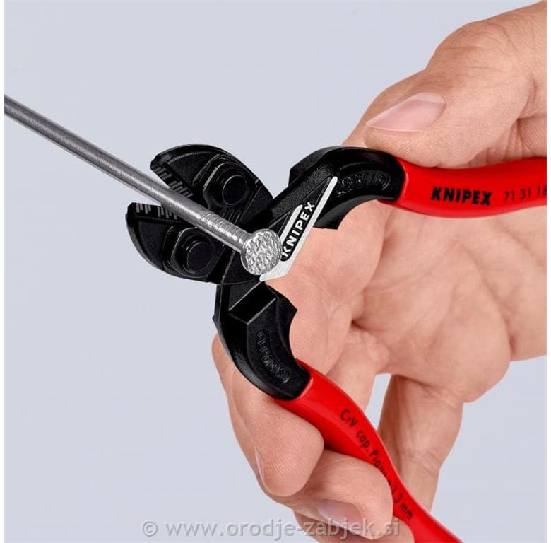 CoBolt® S Kompaktne ščipalke vijakov z vdolbino v rezalnem robu 71 31 160 KNIPEX