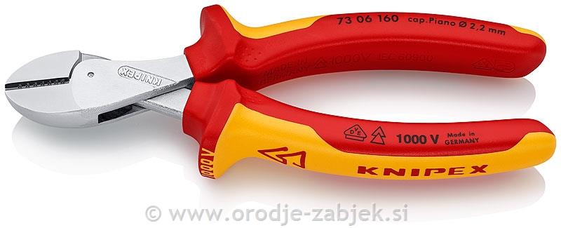 Kompaktne stranske ščipalne klešče X-Cut® 73 06 160 KNIPEX
