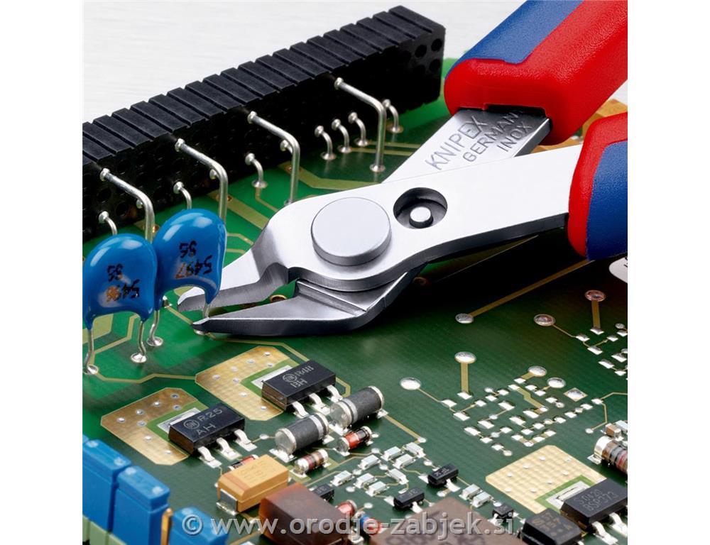 Stranske ščipalne klešče za elektroniko Super Knips® 78 03 125 KNIPEX