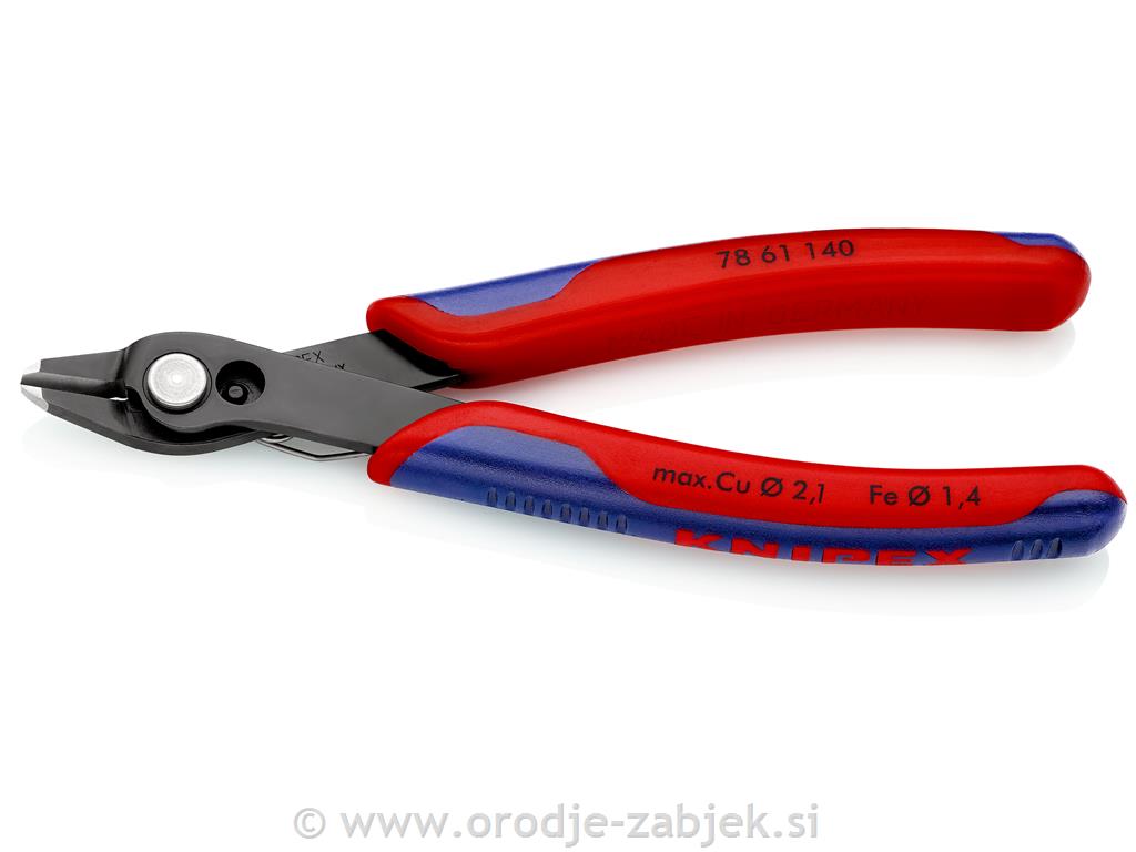 Stranske ščipalne klešče za elektroniko Super Knips® 78 61 140 KNIPEX