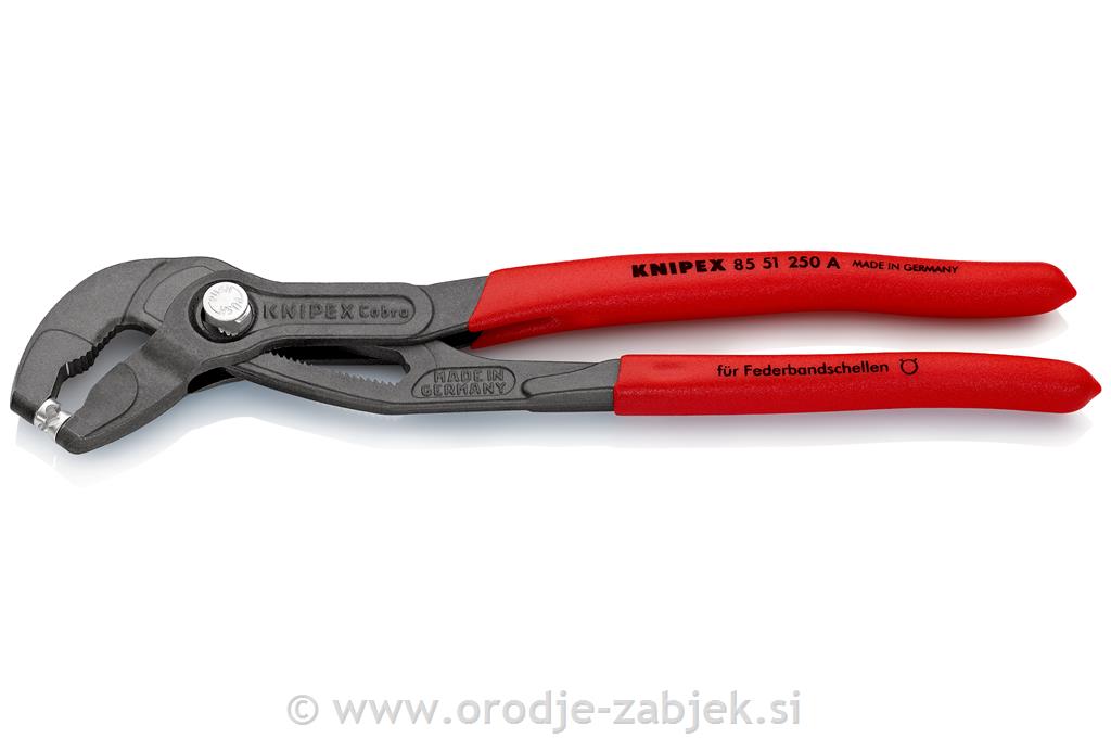 Klešče za vzmetne objemke 85 51 250 A KNIPEX