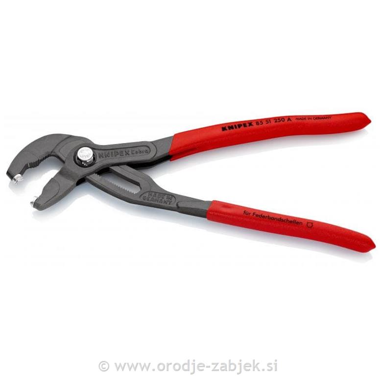 Klešče za vzmetne objemke 85 51 250 A KNIPEX