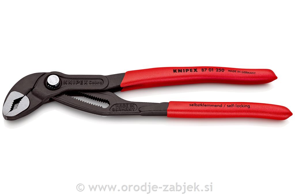 Vodovodne klešče COBRA 87 01 250 KNIPEX
