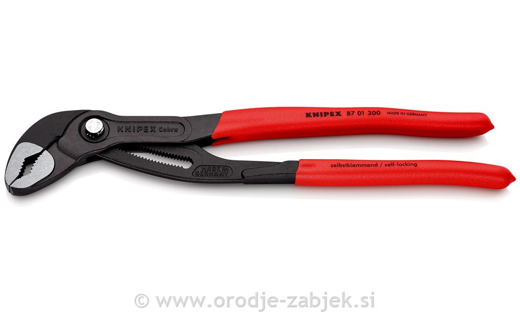 Vodovodne klešče COBRA 87 01 300 KNIPEX