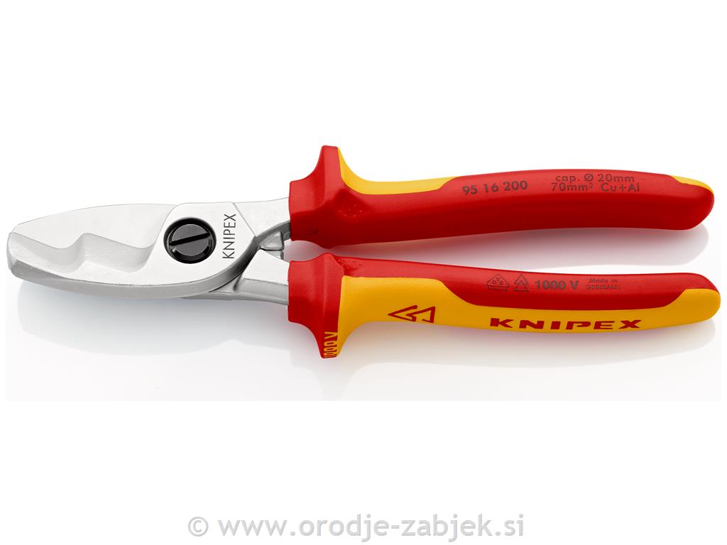 VDE izolirane škarje za kable 95 16 200 KNIPEX