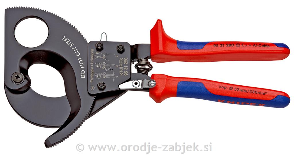Klešče za rezanje kablov 95 31 280 KNIPEX