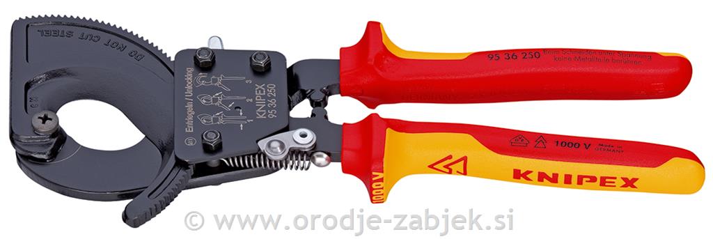 Klešče za rezanje kablov 95 36 250 KNIPEX
