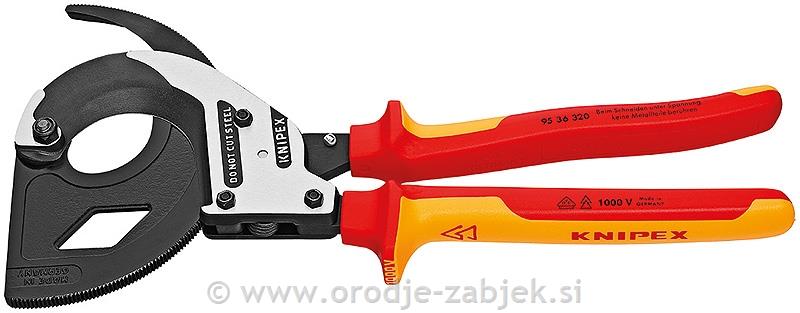 3-stopenjske klešče za rezanje kablov 95 36 320 KNIPEX