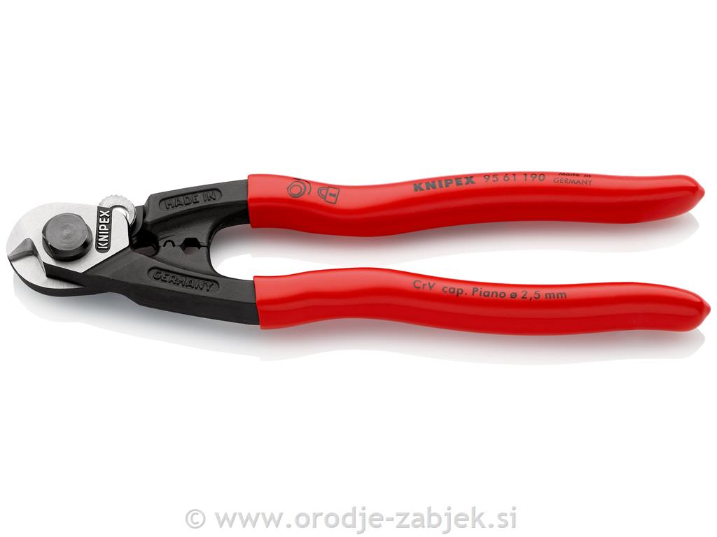 Klešče ščipalke za jekleno žico 95 61 190 KNIPEX