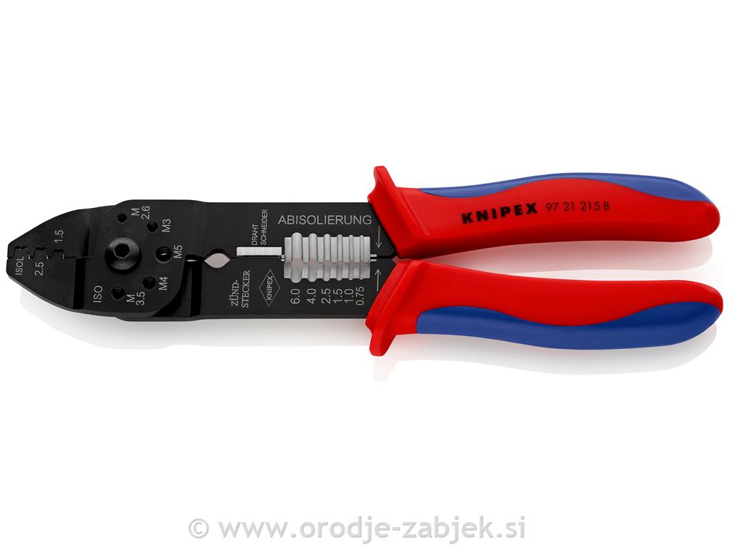 Klešče za kabelske končnike 97 21 215B KNIPEX