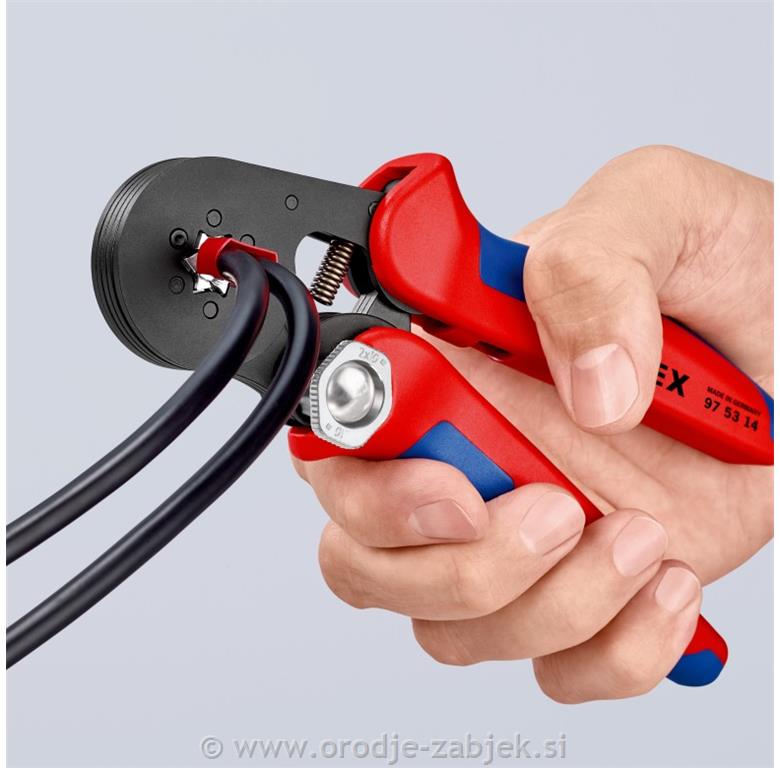 Klešče za kabelske končnike 97 53 14 KNIPEX