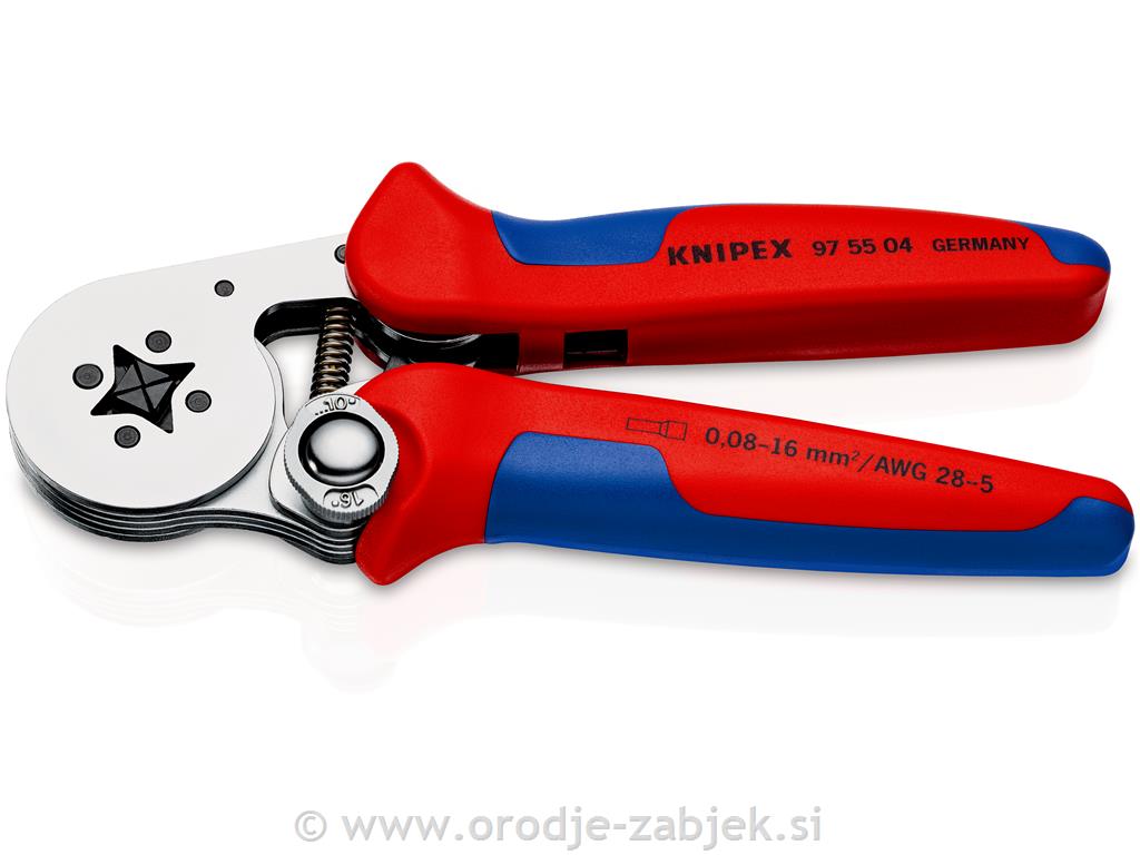 Klešče za kabeljske končnike 97 55 04 KNIPEX