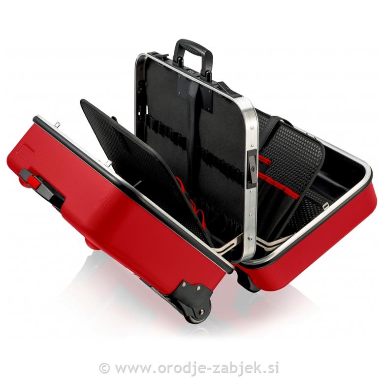 Kovček za orodje Big Twin Move rdeč - prazen 98 99 15 LE KNIPEX