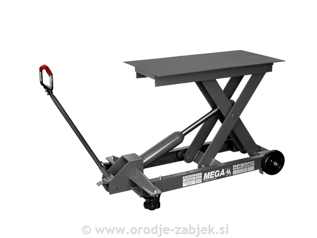 Hidravlična dvižna platforma 1500 kg MEGA