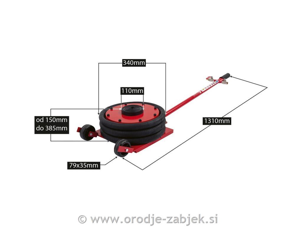 Pnevmatska dvigalka 4,5T RED LINE