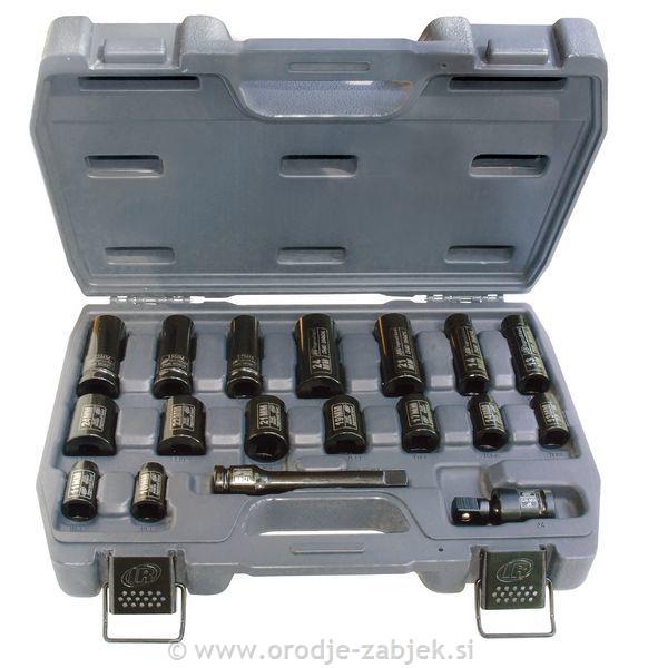 Set kovanih nasadnih ključev 1/2" 10-24mm INGERSOLL RAND