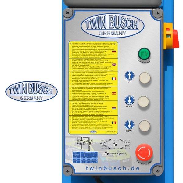 Elektro hidravlično dvosteberno dvigalo 4,2T TWIN BUSCH