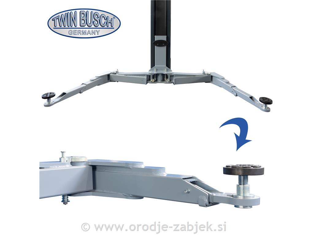 Elektro hidravlično dvosteberno dvigalo 5T TWIN BUSCH