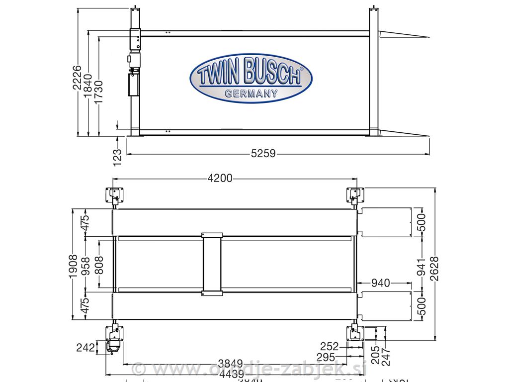 Parkirno dvigalo TWIN BUSCH