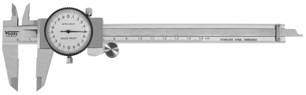 Pomično merilo z merilno uro 150mm VOGEL