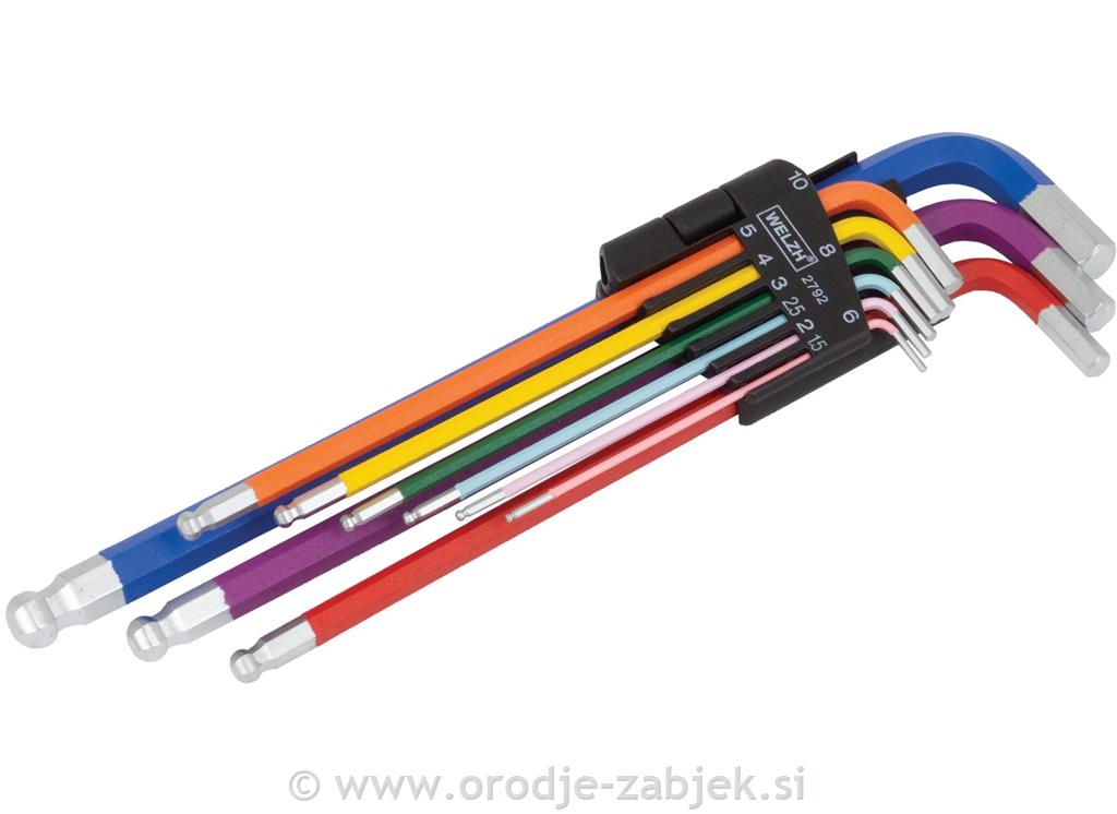 Garnitura barvastih imbusov 1,5-10 mm WELZH