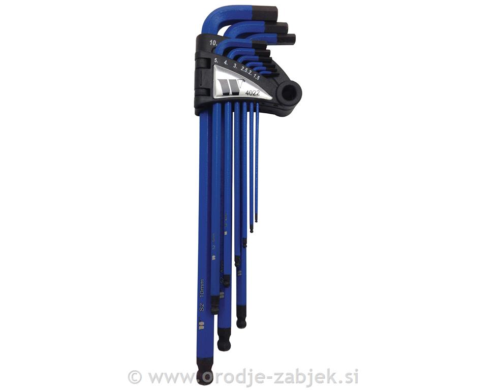 9-delni set ključev 1-10mm S2 WELZH