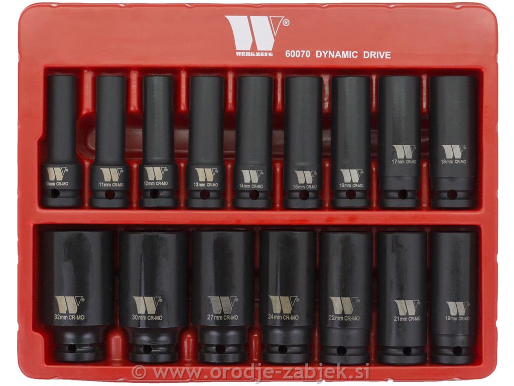 Garnitura gedor 1/2" 12-robe 10 - 30mm WELZH