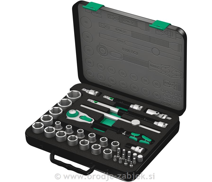 37-delni set hitrih ragelj 8100 SC WERA